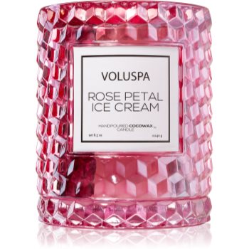 VOLUSPA Roses Rose Petal Ice Cream lumânare parfumată I.